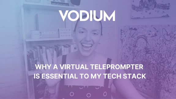 overlay our virtual teleprompter  on top of your next  video podcast recording (2)